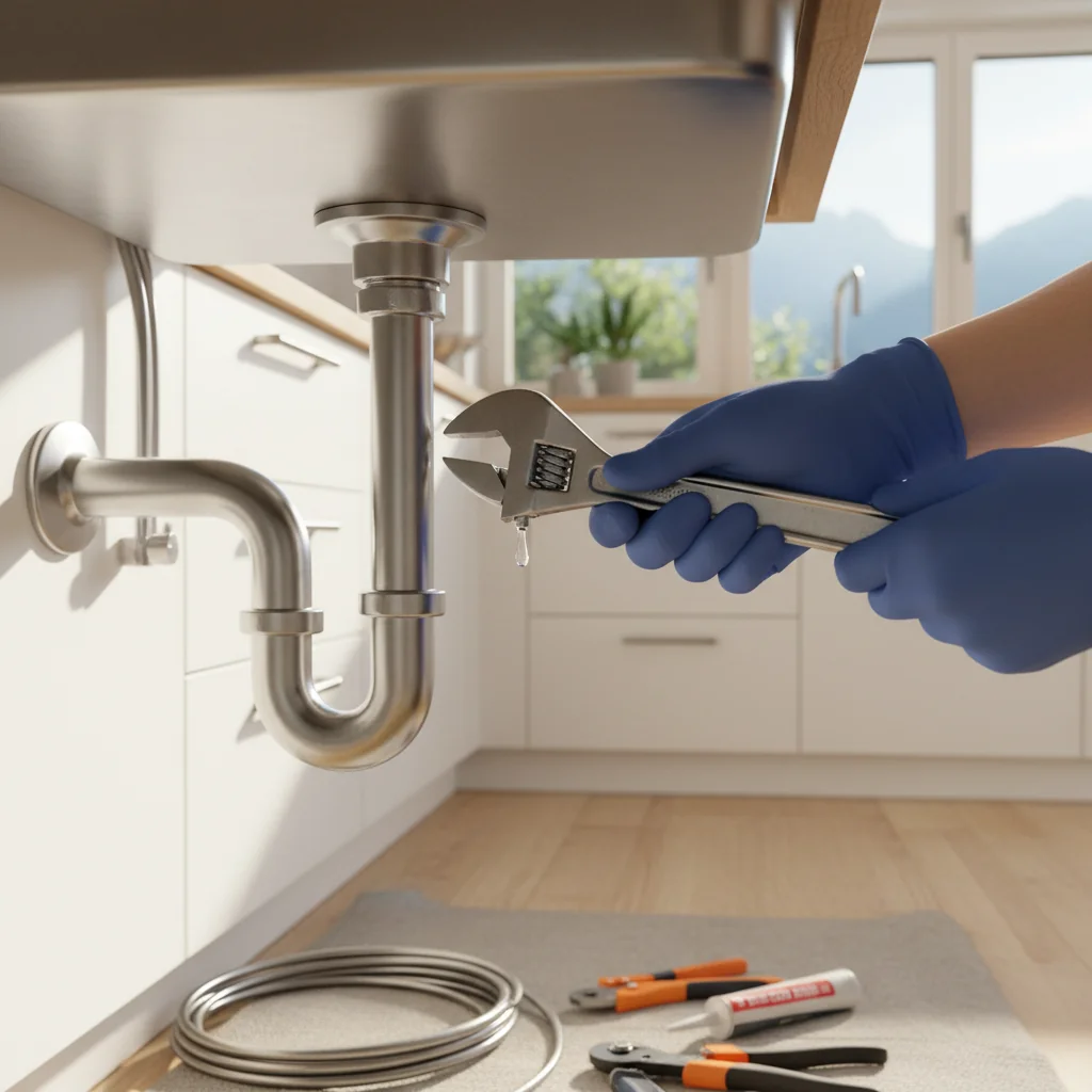 Plombier Geneve au travail